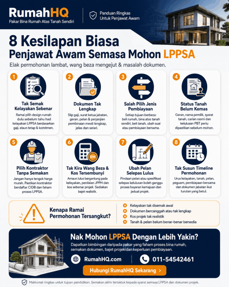 8 Kesilapan LPPSA Yang Buat Penjawat Awam Lambat Lulus Pembiayaan Rumah — No. 4 Paling Ramai Terlepas Pandang! | RumahHQ 5 8 Kesilapan LPPSA Yang Buat Penjawat Awam Lambat Lulus Pembiayaan Rumah — No. 4 Paling Ramai Terlepa